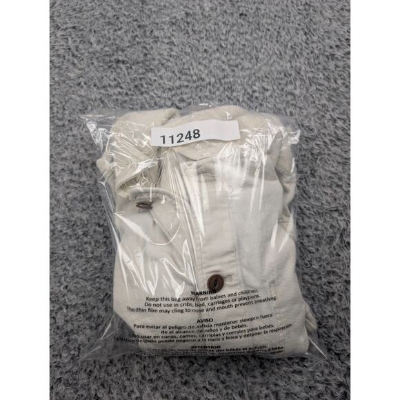 Banana Republic Coat Men Large Beige Button Up Normcore Casual Preppy Modern - Picture 8 of 8